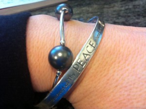 My prayer of St. Francis bracelet!
